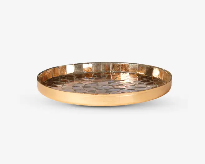 Fad deko antique metal Ø.21 cm 