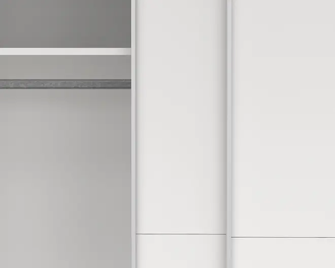 Garderobeskab Case hvid B. 179 x H. 221 cm