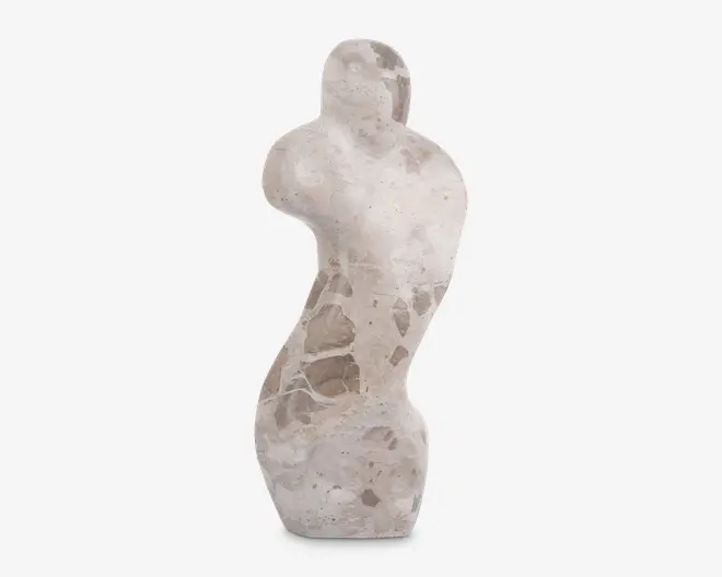 Figur female abstrakt brun H.23 cm
