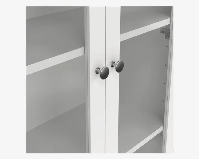 Vitrine Madrid hvid med 3 skuffer