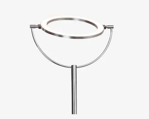 Gulvlampe Demian Børstet krom H.191 cm