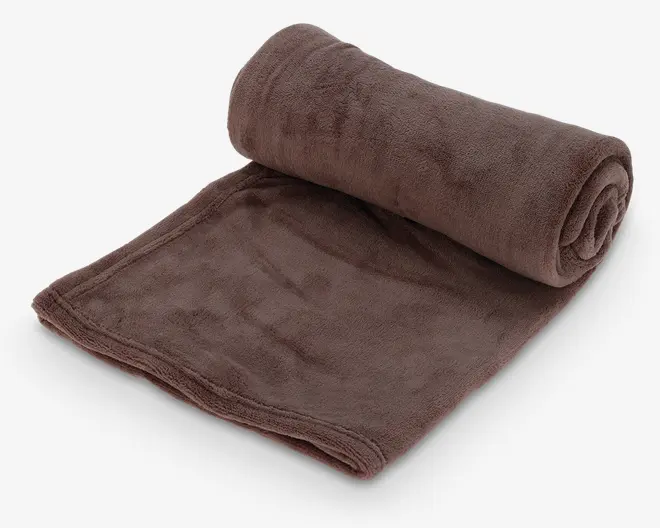 Plaid Fleece Taupe 125x150 cm