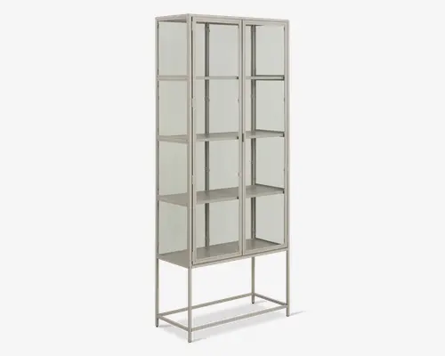 Vitrine Seaford H. 185,6 cm. grå