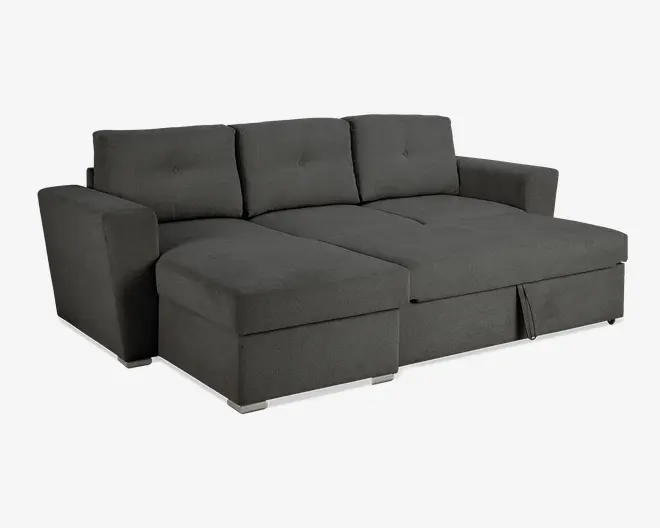 Sovesofa m/posefjedre grå