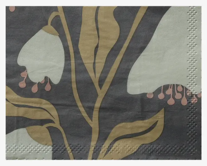 Servietter klokkeblomst 33x33 cm