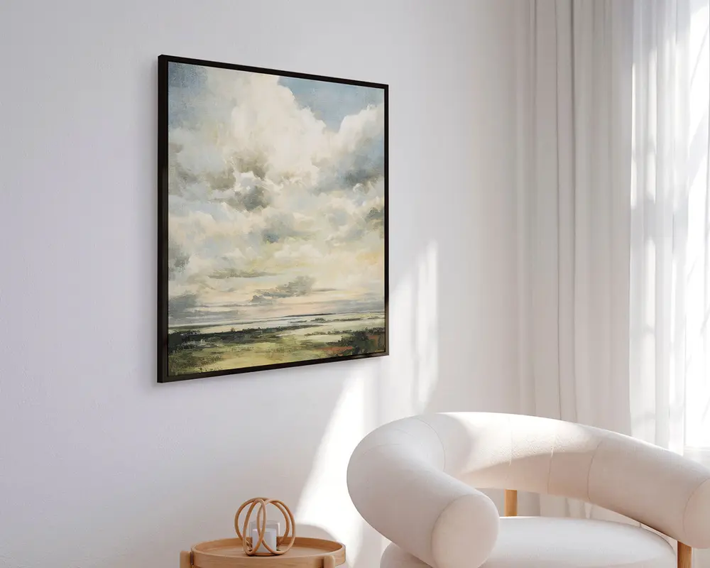 Billede Cloudy day 90x90 cm 