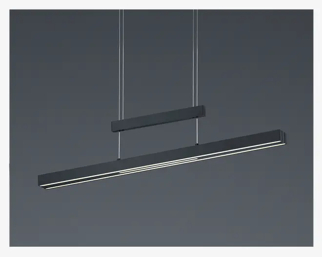 Loftlampe Trajan Sort L.150 cm