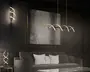 Moderne belysningsarmatur med en skulpturel, spiralformet udformning og integrerede LED-lys. Armaturet har en elegant, metallisk finish i en varm guldfarve, og LED-striberne er indlejret langs kurverne, hvilket giver både direkte og stemningsfuld belysning. Designet hænger fra loftet i tynde, næsten usynlige wirer, hvilket skaber en svævende effekt. Perfekt til moderne indretning, hvor kunstnerisk form kombineres med funktionel belysning.