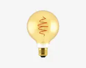 Deko Globepære Spiral Guldfarvet E27