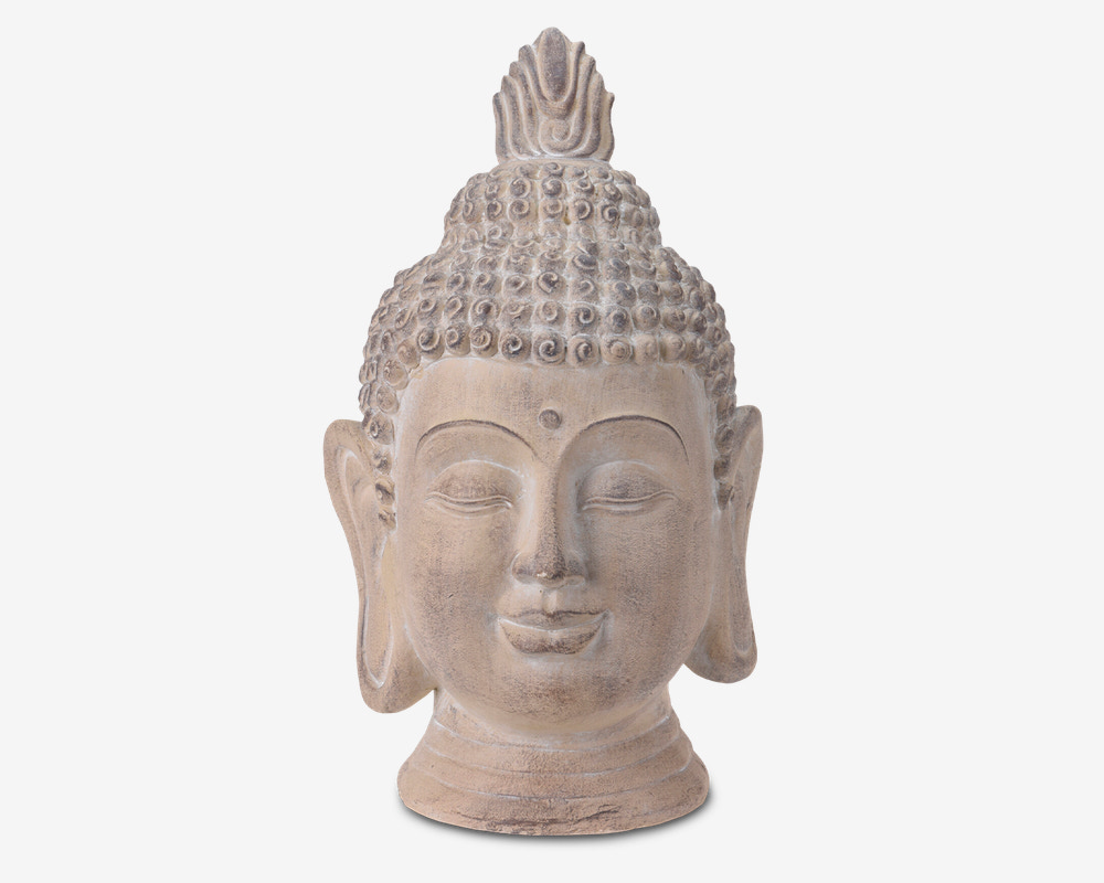 Buddha hoved sand 45 cm