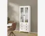 Vitrine Madrid hvid med 3 skuffer
