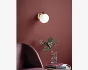 Væglampe Grant messing Ø.14,5 cm 