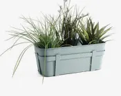 Altankasse metal blå L.41,5 cm 