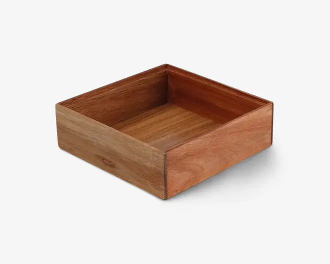 Organiserings bakke akacietræ 15x15 cm