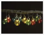 Lyskæde Med 10 Pærer Multifarvet