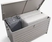 Hyndeboks lys grå alu 400 L