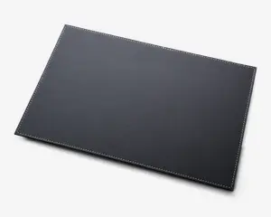 Dækkeserviet sort PU 45x30 cm 