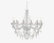 Lysekrone Imperial 12-Armet Hvid Ø.74 cm