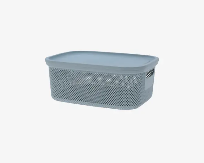 Opbevaringsboks Med Låg Ass H.15 x L.38 cm