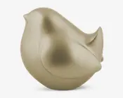 Figur fugl guldfarvet H.9,6 cm