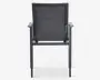 Havestol i sort textiline/sort stel