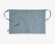 Forklæde med lomme blå/hvid 58x85 cm 