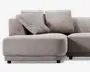 Sofa U-shape Taupe højrevendt