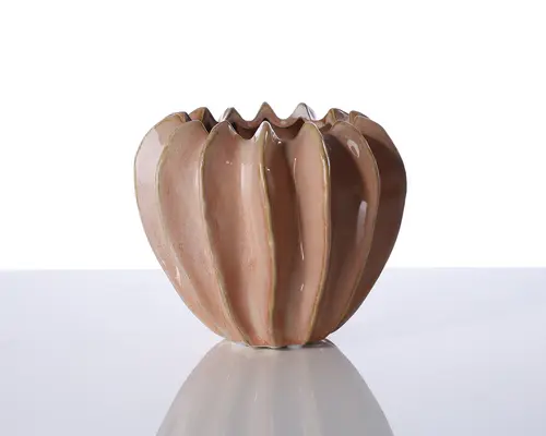 Urtepotteskjuler Nuts pink H.15 cm