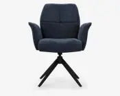 Spisebordsstol med armlæn og drejestel