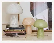 Bordlampe Mushroom Hvid H.32 cm