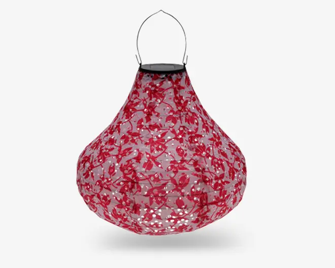 Lanterne solcelle pære ass H.33 cm 