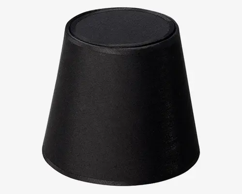 Skærm Isabella Domus sort/kobber H.14,5 cm