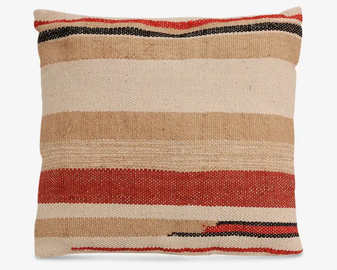 Pude stribet tufted 50x50 cm