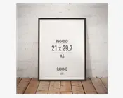 Ramme Røget Eg Slim 21 x 29,7 cm