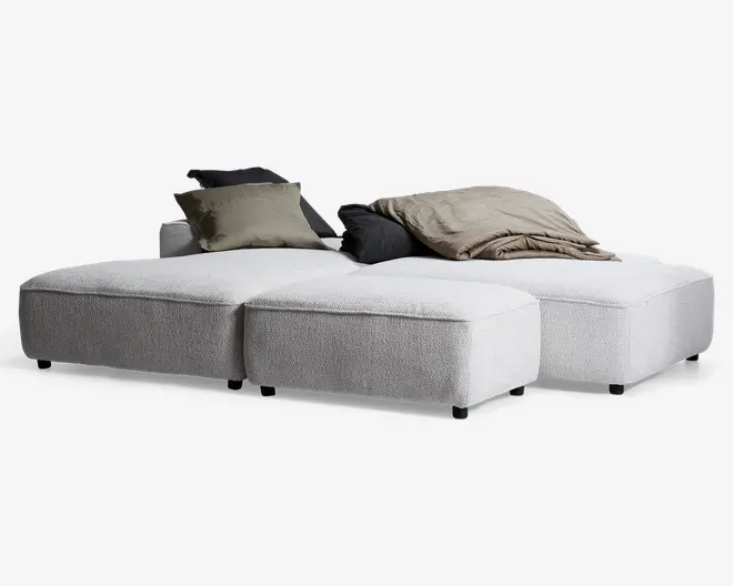 Sovesofa med open end og chaiselong venstre