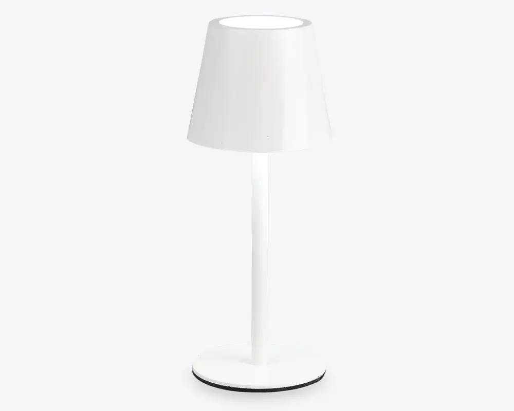 Bordlampe Diaz mat hvid H.21 cm 