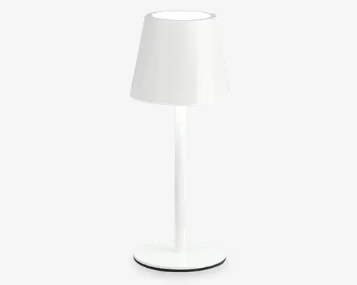 Bordlampe Diaz mat hvid H.21 cm