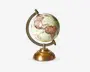 Globus m/fod beige Ø.12xH.21 cm