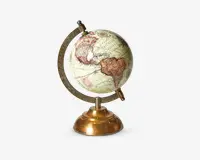 Globus m/fod beige Ø.12xH.21 cm