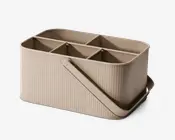 Redskabsopbevaring metal beige L.29,5 cm 