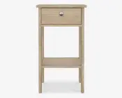 Sengebord Madrid eg med 1 skuffe