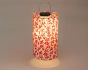 Lanterne solar cylinder H.22,5 cm 