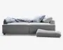 Sovesofa 3 pers. grå møbelstof