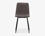 Spisebordsstol i taupe farvet møbelstof