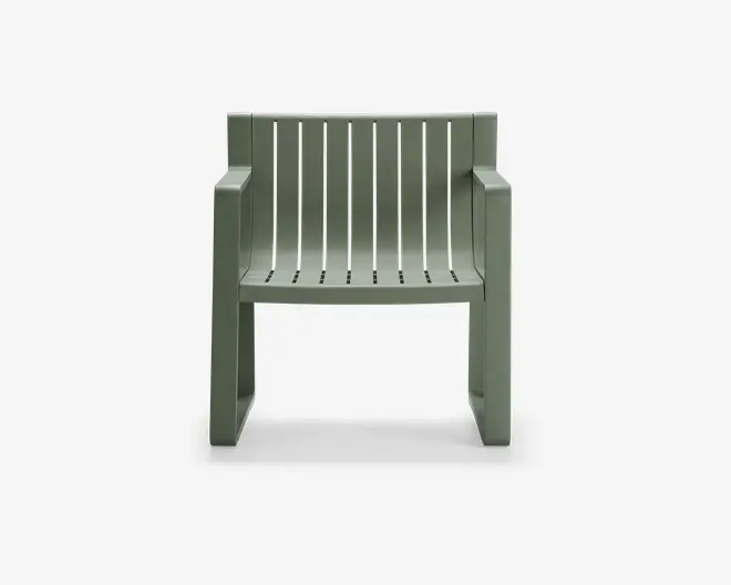 Loungesæt grøn plast 5 dele