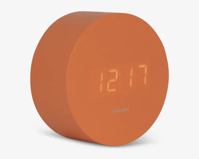 Vækkeur Spry orange Ø.9 x D.4,3 cm 