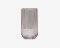 Lyngby vase glas pink H.20 cm 