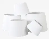 Drum Skærm H. 17 cm Hvid