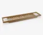 Badekarshylde bambus 64x15 cm
