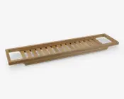 Badekarshylde bambus 64x15 cm 
